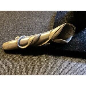 Vintage Pewter Lily Flower Vase Lapel Pin Brooch